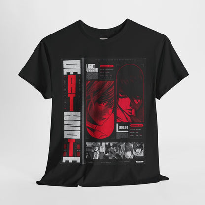 Death Note Unisex Heavy Cotton Tee - Vibrant and Stylish Design for Otaku Heads