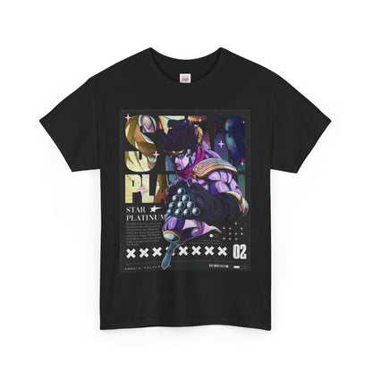 Jojo's Bizarre Adventure Jotaro Kujo Unisex Heavy Cotton Tee - Vibrant and Stylish Design for Otaku Heads