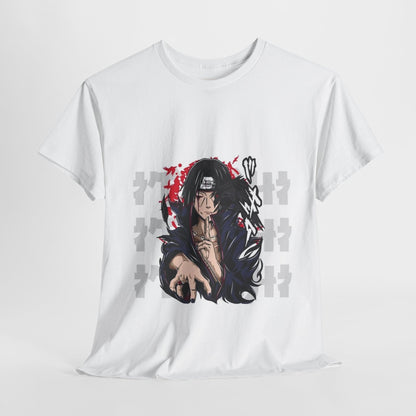 Naruto Shippuden Uchiha Itachi Unisex Heavy Cotton Tee - Vibrant and Stylish Design for Otaku Heads