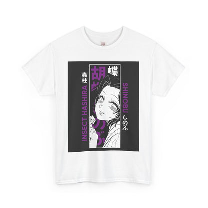 Demon Slayer Kocho Shinobu Unisex Heavy Cotton Tee - Vibrant and Stylish Design for Otaku Heads