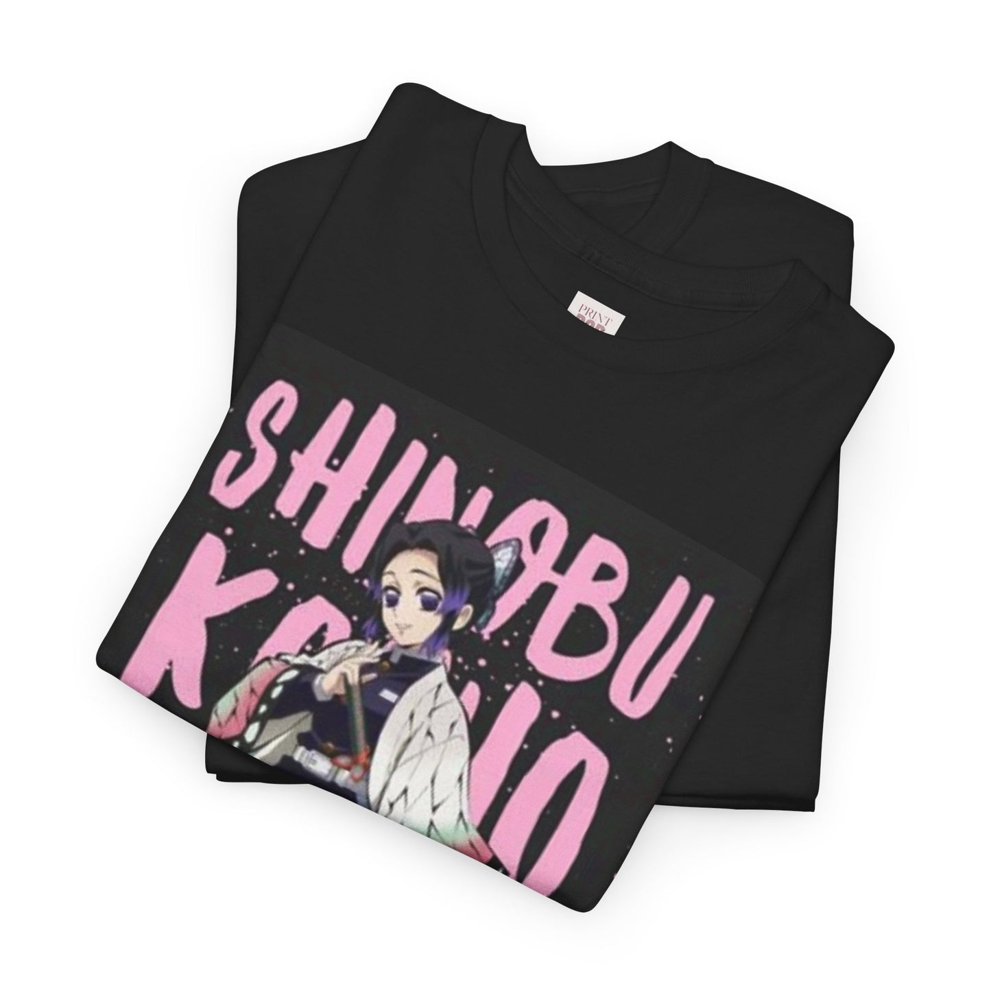 Demon Slayer Kocho Shinobu Unisex Heavy Cotton Tee - Vibrant and Stylish Design for Otaku Heads