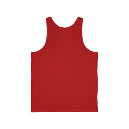 Funny Unisex Jersey Tank Top - 'Sipping Society' Design