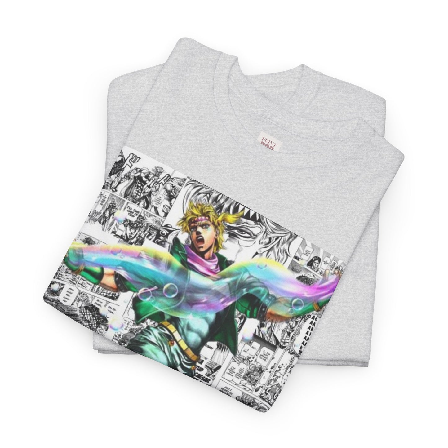 Jojo's Bizarre Adventure Caesar A. Zeppeli Unisex Heavy Cotton Tee - Vibrant and Stylish Design for Otaku Heads