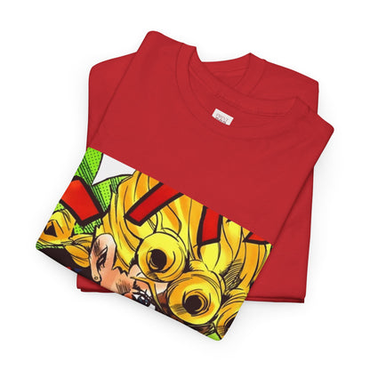 Jojo's Bizarre Adventure Giorno Giovanna Unisex Heavy Cotton Tee - Vibrant and Stylish Design for Otaku Heads