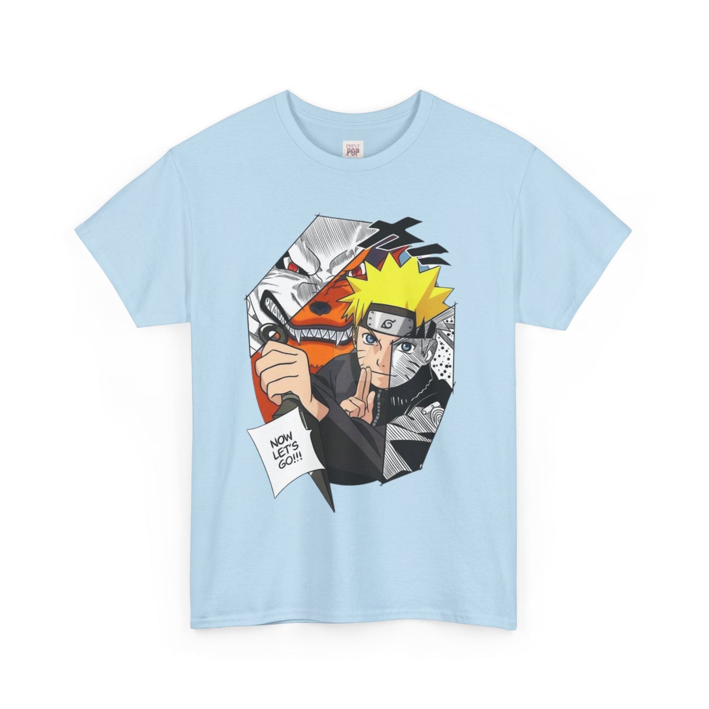 Naruto Shippuden Uzumaki Naruto Unisex Heavy Cotton Tee - Vibrant and Stylish Design for Otaku Heads