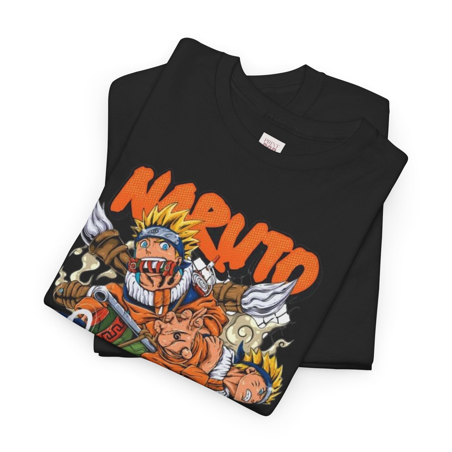 Naruto Shippuden Uzumaki Naruto Unisex Heavy Cotton Tee - Vibrant and Stylish Design for Otaku Heads