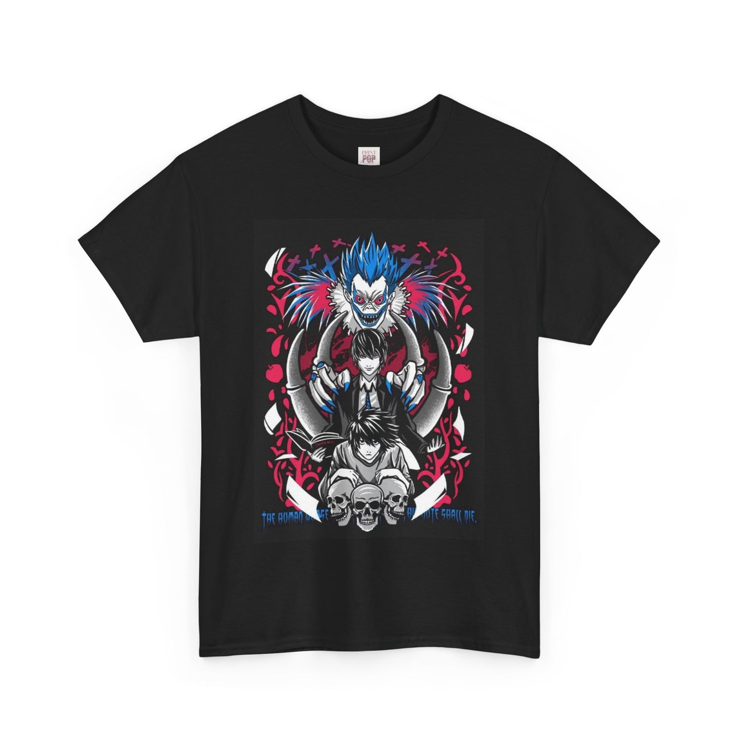 Death Note Unisex Heavy Cotton Tee - Vibrant and Stylish Design for Otaku Heads