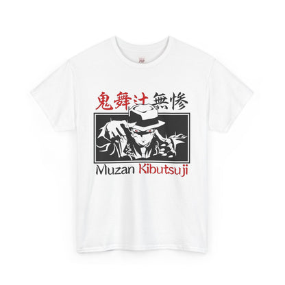 Demon Slayer Muzan Kibutsuji Unisex Heavy Cotton Tee - Vibrant and Stylish Design for Otaku Heads