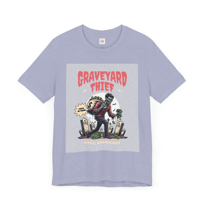 Graveyard Thief Unisex Tee - Playful Halloween Graphic T-Shirt