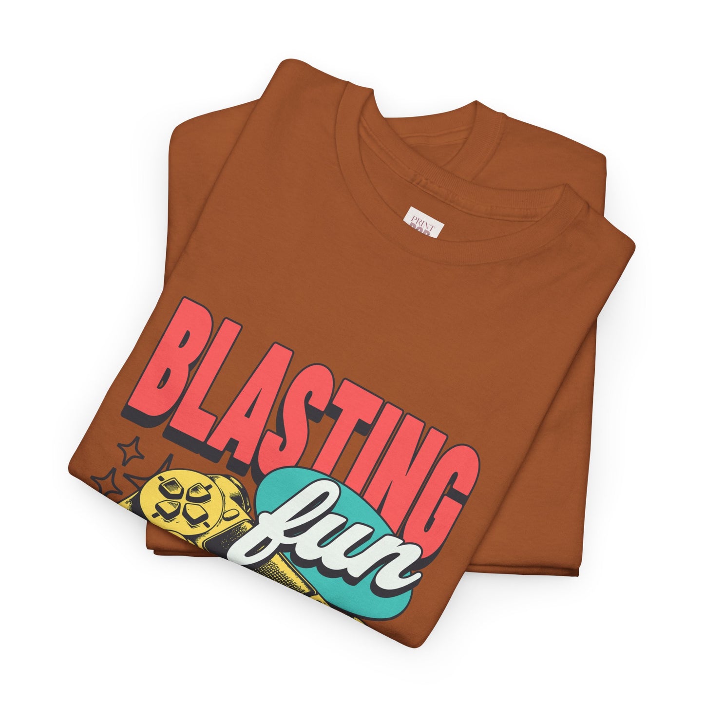 Blasting Fun Gaming Tee - Retro Controller Graphic Cotton T-Shirt