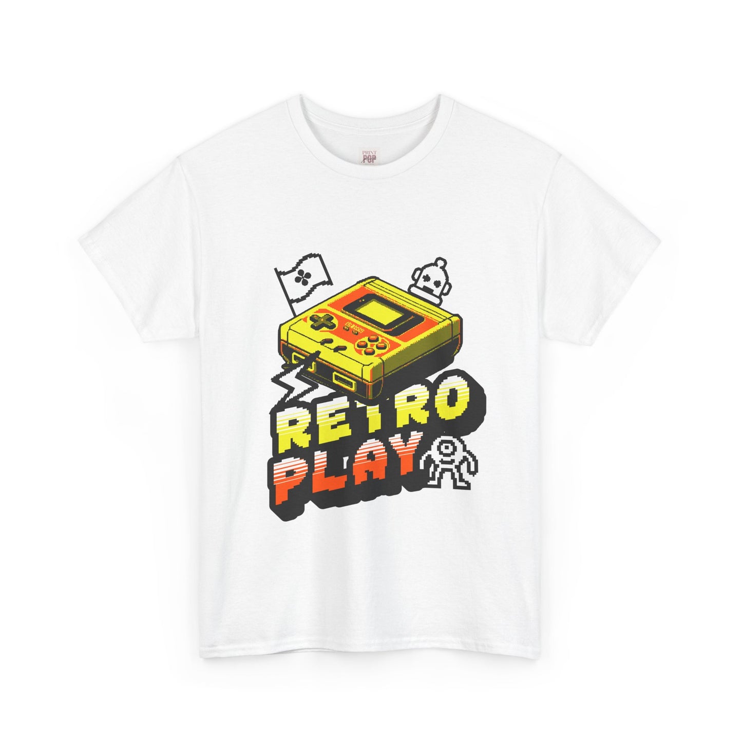 Retro Play Unisex Heavy Cotton Tee - Vintage Gaming Shirt