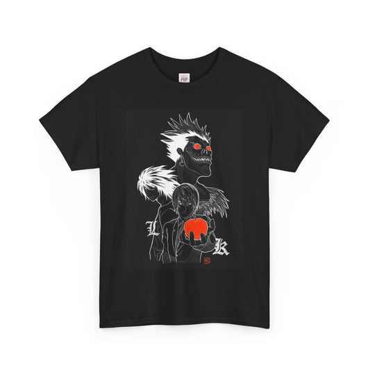 Death Note Unisex Heavy Cotton Tee - Vibrant and Stylish Design for Otaku Heads