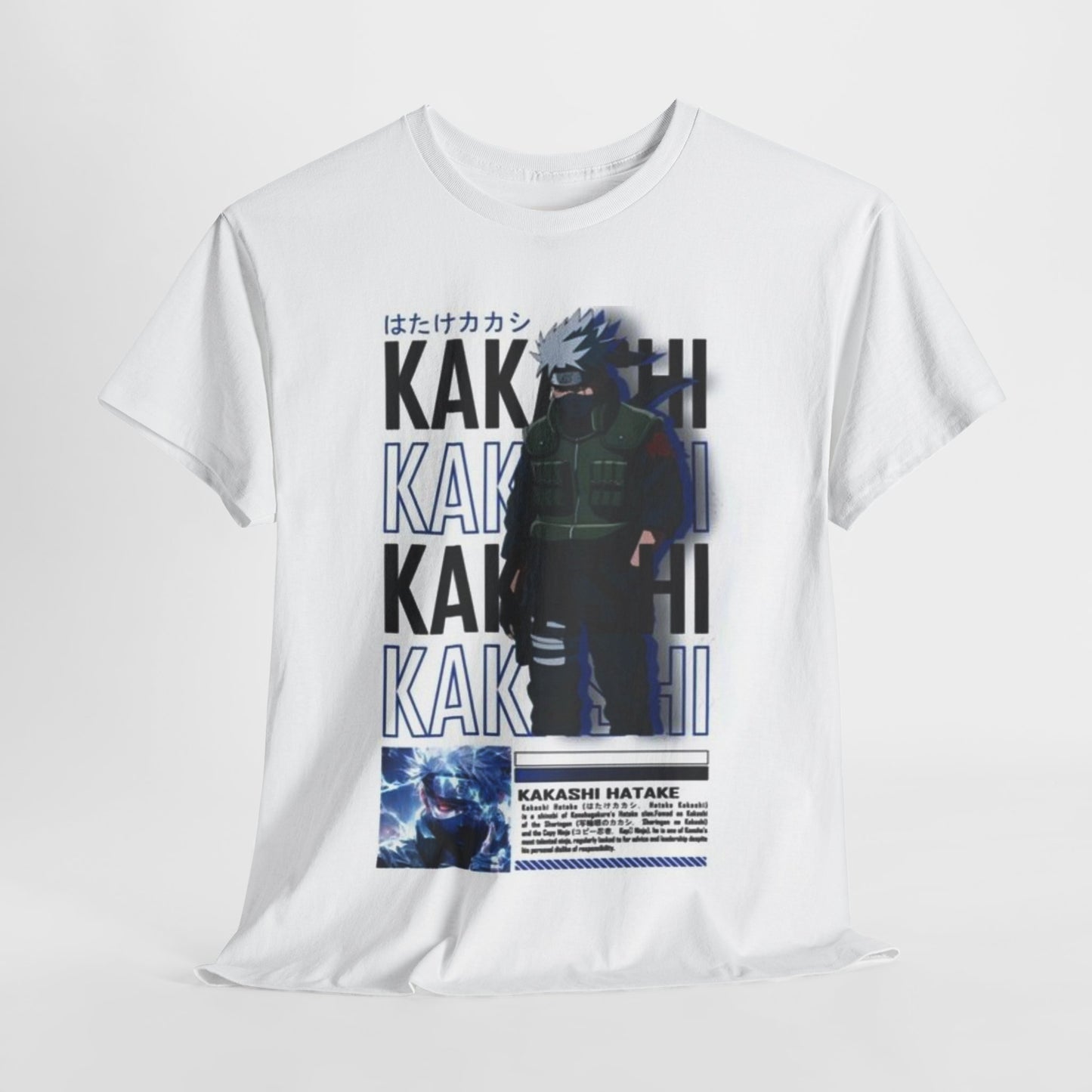 Naruto Shippuden Kakashi Unisex Heavy Cotton Tee - Vibrant and Stylish Design for Otaku Heads