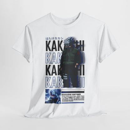 Naruto Shippuden Kakashi Unisex Heavy Cotton Tee - Vibrant and Stylish Design for Otaku Heads