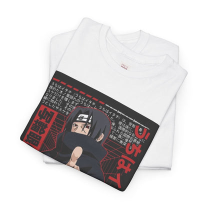 Naruto Shippuden Uchiha Itachi Unisex Heavy Cotton Tee - Vibrant and Stylish Design for Otaku Heads