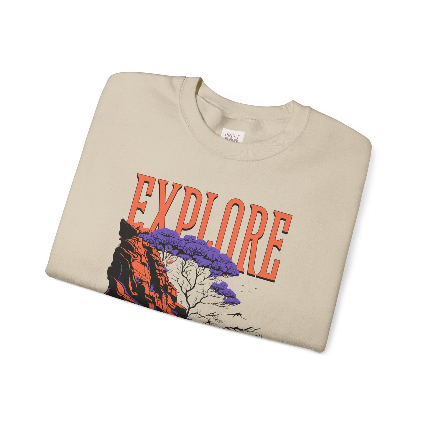 Explore Wilderness Unisex Heavy Blend Crewneck Sweatshirt - Premium Quality and Stylish