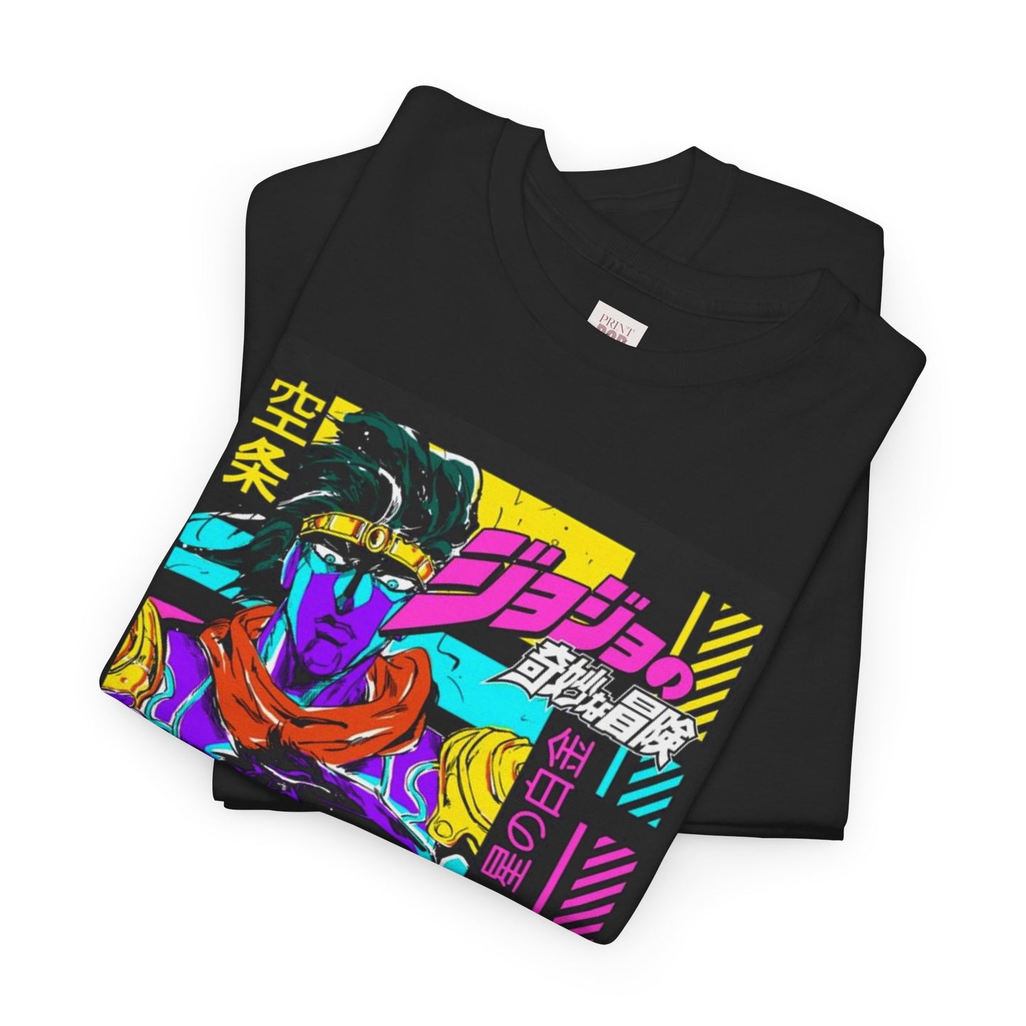 Jojo's Bizarre Adventure Unisex Heavy Cotton Tee - Vibrant and Stylish Design for Otaku Heads