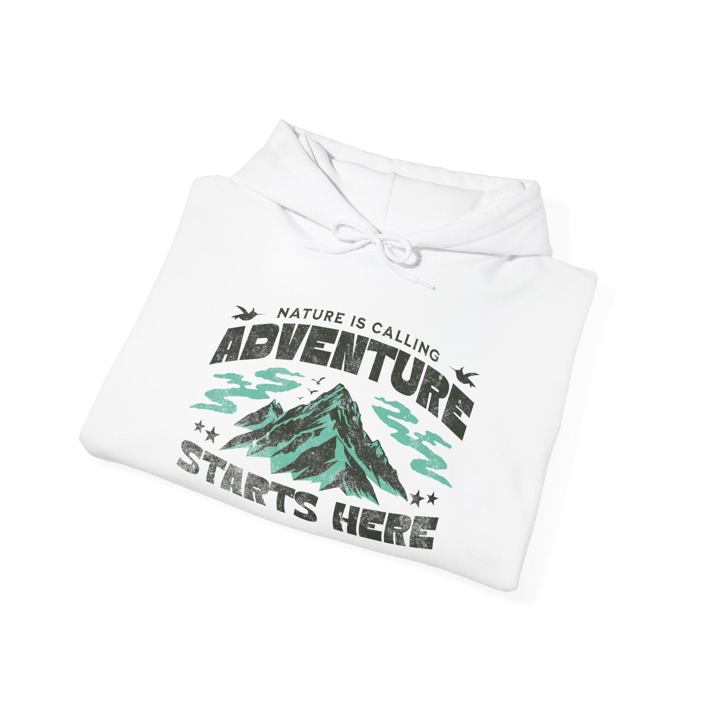 Adventure Awaits Quoted Unisex Heavy Blend Hoodie - Stylish, Premium and High Quality