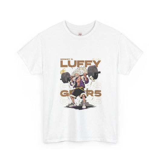 One Piece Luffy Power Unisex Heavy Cotton Tee - Strength & Adventure Inspired by Anime