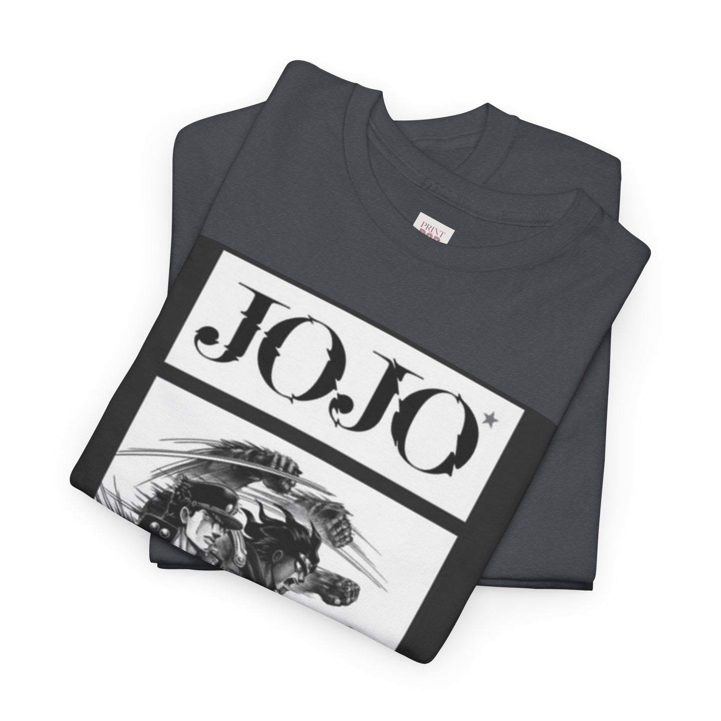 Jojo's Bizarre Adventure Jotaro Kujo Unisex Heavy Cotton Tee - Vibrant and Stylish Design for Otaku Heads