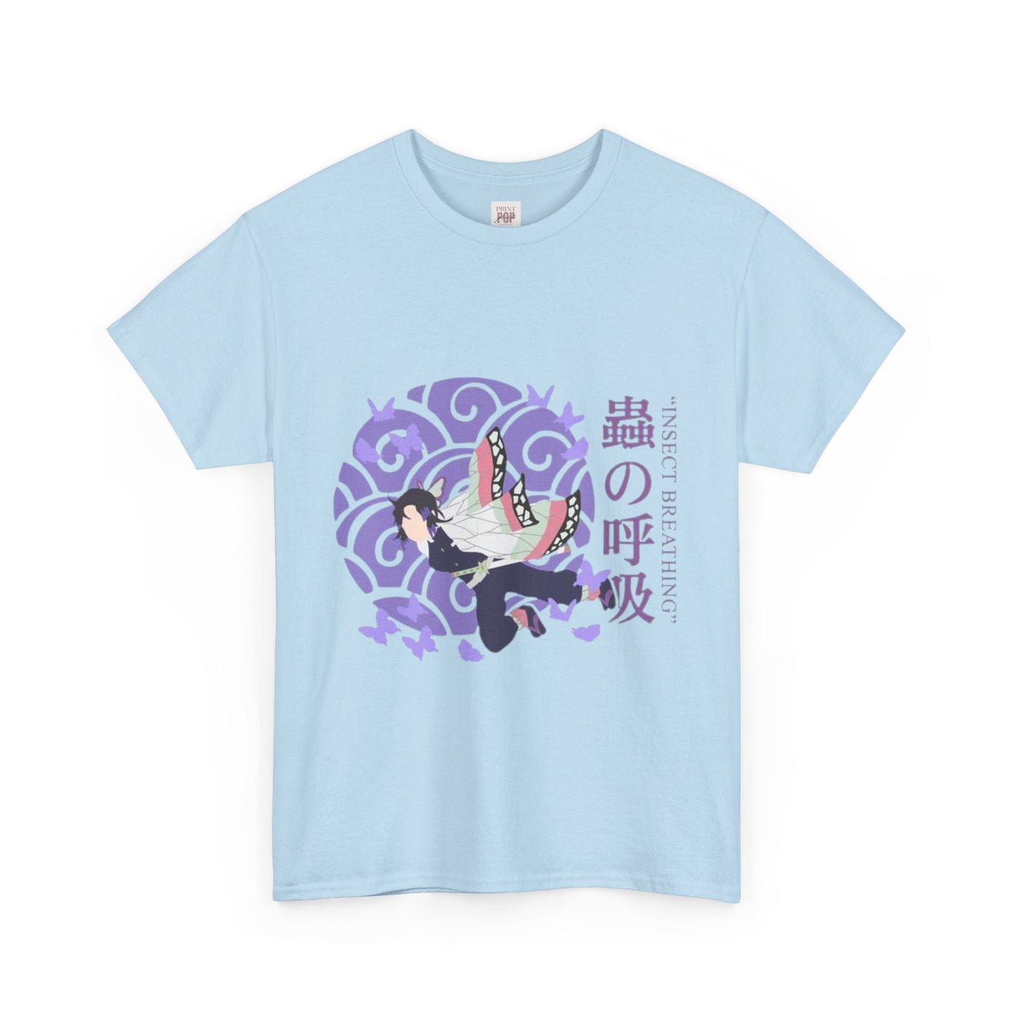 Demon Slayer Kocho Shinobu Unisex Heavy Cotton Tee - Vibrant and Stylish Design for Otaku Heads