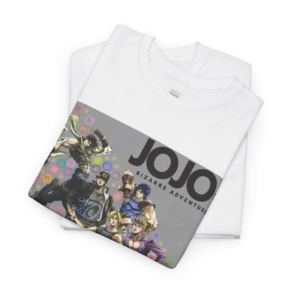 Jojo's Bizarre Adventure Unisex Heavy Cotton Tee - Vibrant and Stylish Design for Otaku Heads