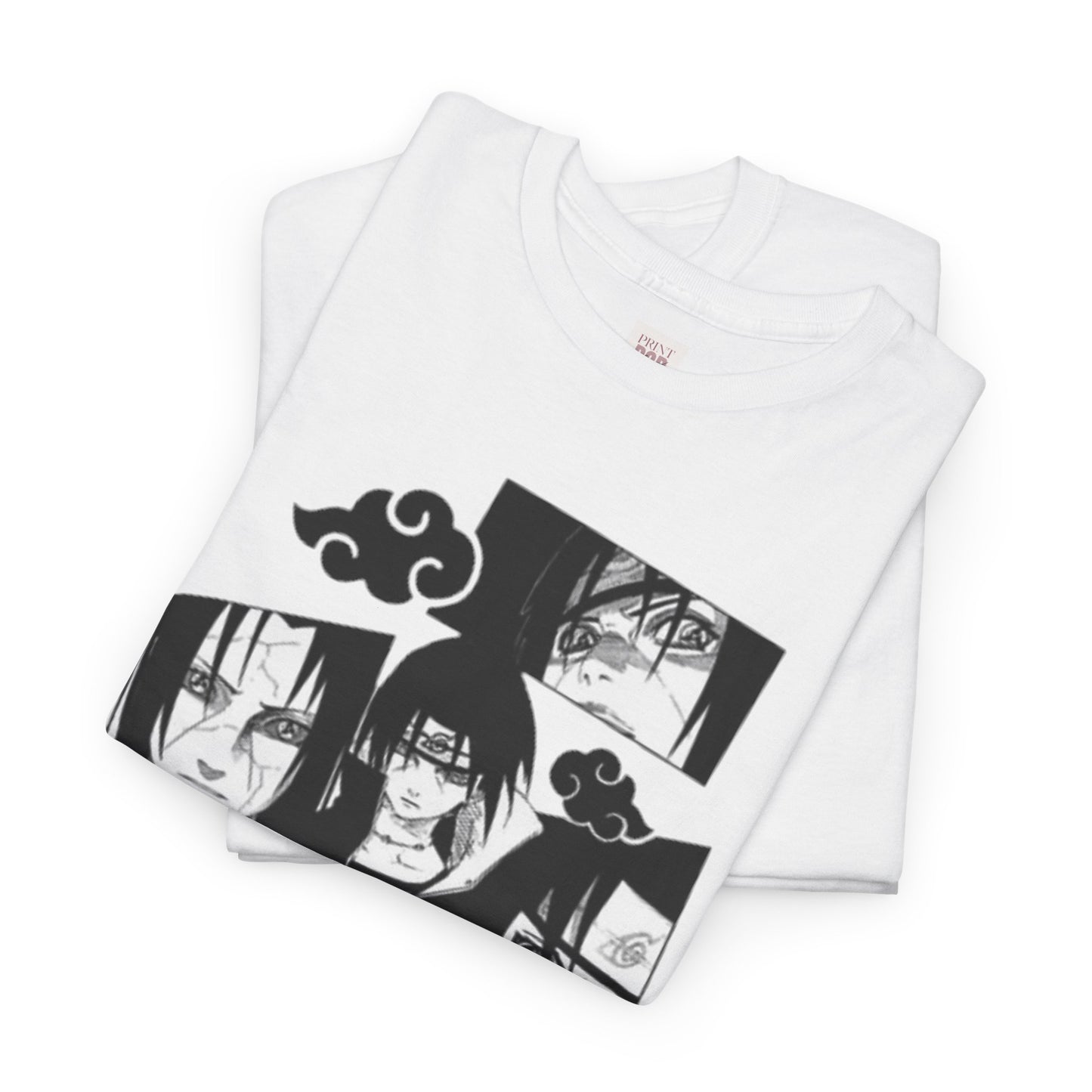 Naruto Shippuden Uchiha Itachi Unisex Heavy Cotton Tee - Vibrant and Stylish Design for Otaku Heads