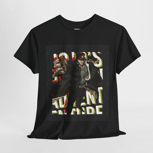 Jojo's Bizarre Adventure Jotaro Kujo Unisex Heavy Cotton Tee - Vibrant and Stylish Design for Otaku Heads