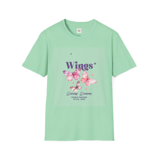 Wings Butterfly Unisex Softstyle T-Shirt - Dreamy Fashion for Nature Lovers