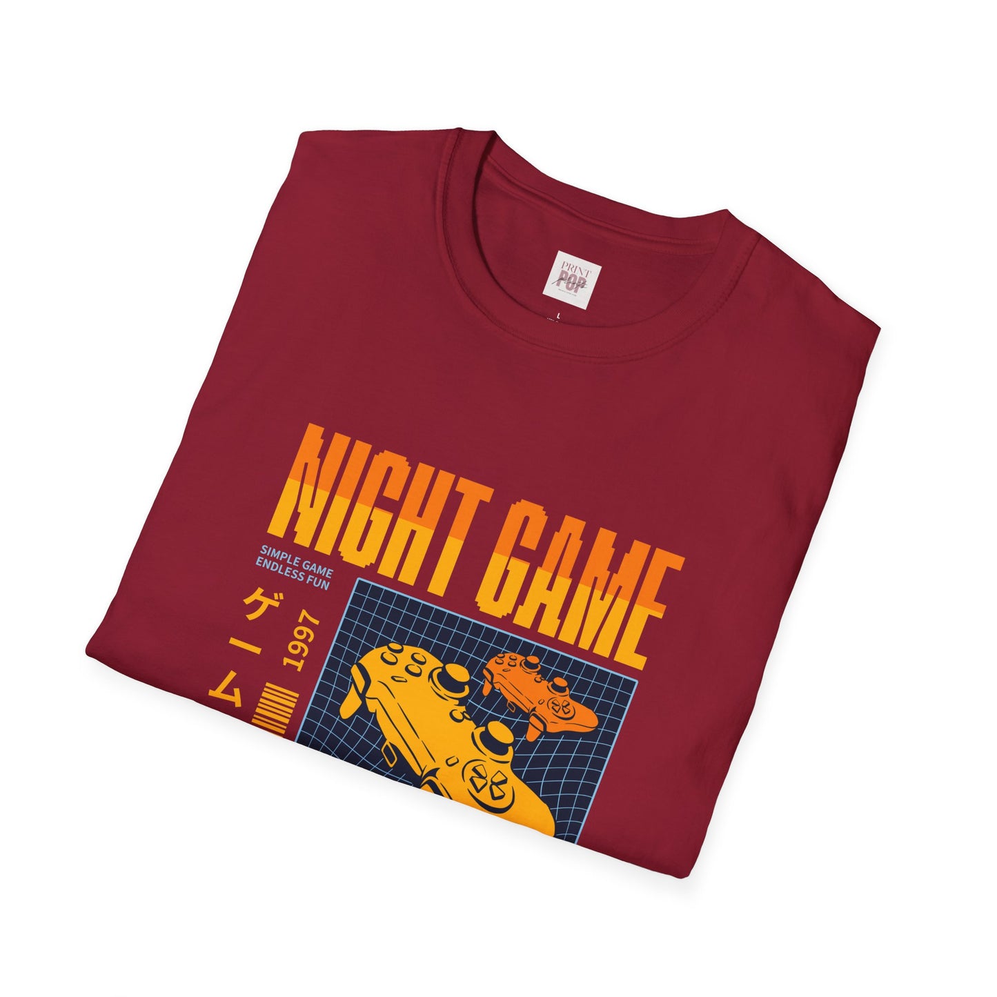 Night Game Retro Vibes Unisex Softstyle T-Shirt