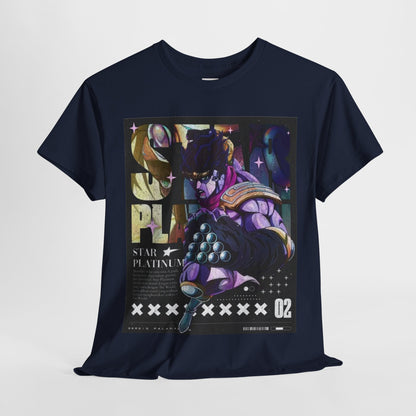 Jojo's Bizarre Adventure Jotaro Kujo Unisex Heavy Cotton Tee - Vibrant and Stylish Design for Otaku Heads