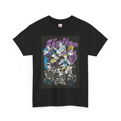 Jojo's Bizarre Adventure Unisex Heavy Cotton Tee - Vibrant and Stylish Design for Otaku Heads