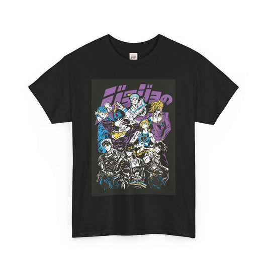 Jojo's Bizarre Adventure Unisex Heavy Cotton Tee - Vibrant and Stylish Design for Otaku Heads