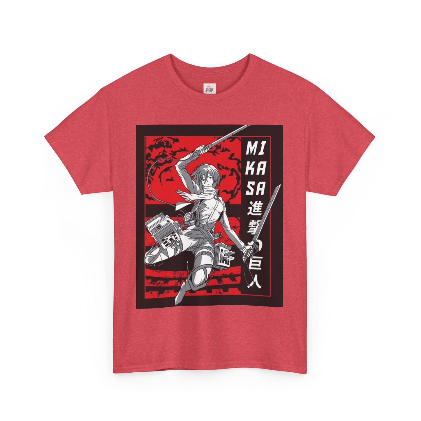 Attack On Titan Unisex Heavy Cotton Tee - Vibrant and Stylish Design for Otaku Heads