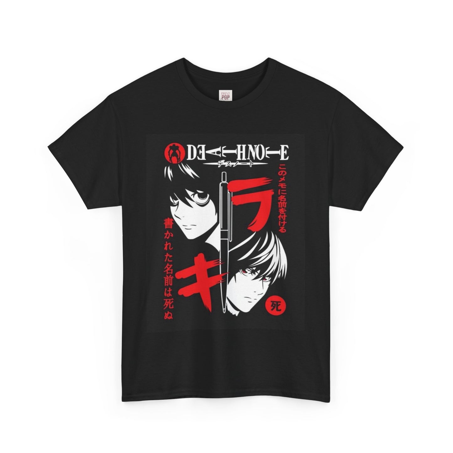 Death Note L Lawliet Unisex Heavy Cotton Tee - Vibrant and Stylish Design for Otaku Heads