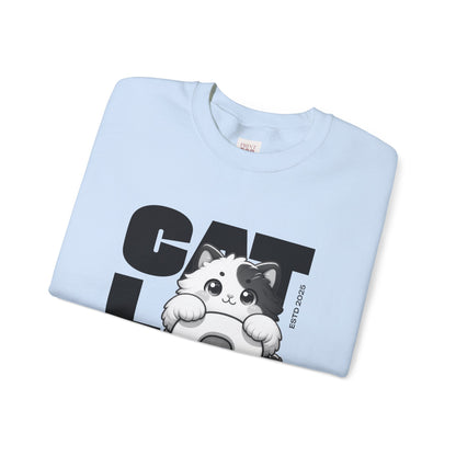 Cat Lovers Crewneck Unisex Heavy Blend Sweatshirt | Cute Cat Graphic Apparel