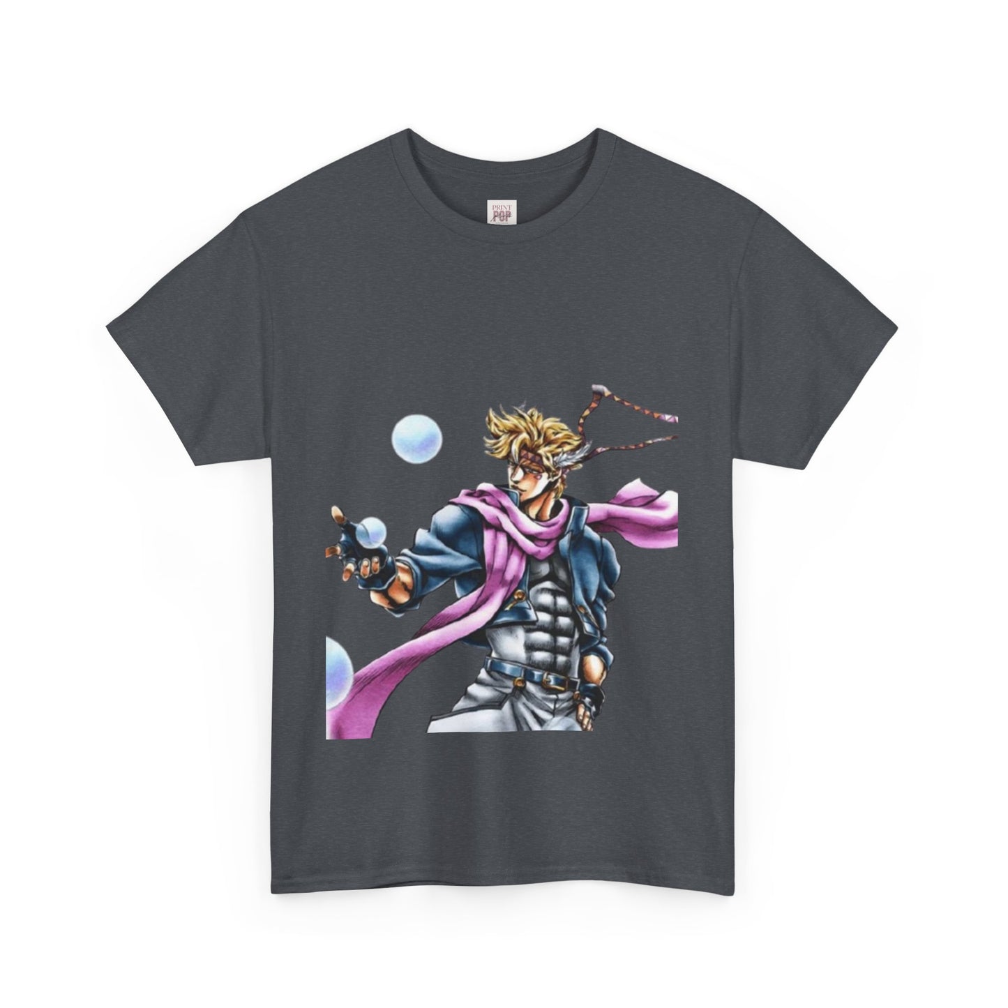 Jojo's Bizarre Adventure Caesar A. Zeppeli Unisex Heavy Cotton Tee - Vibrant and Stylish Design for Otaku Heads