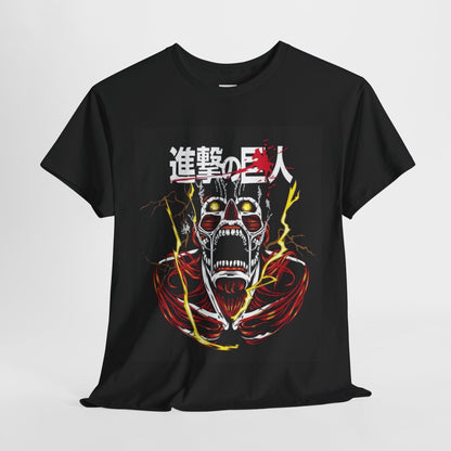 Attack On Titan Unisex Heavy Cotton Tee - Vibrant and Stylish Design for Otaku Heads