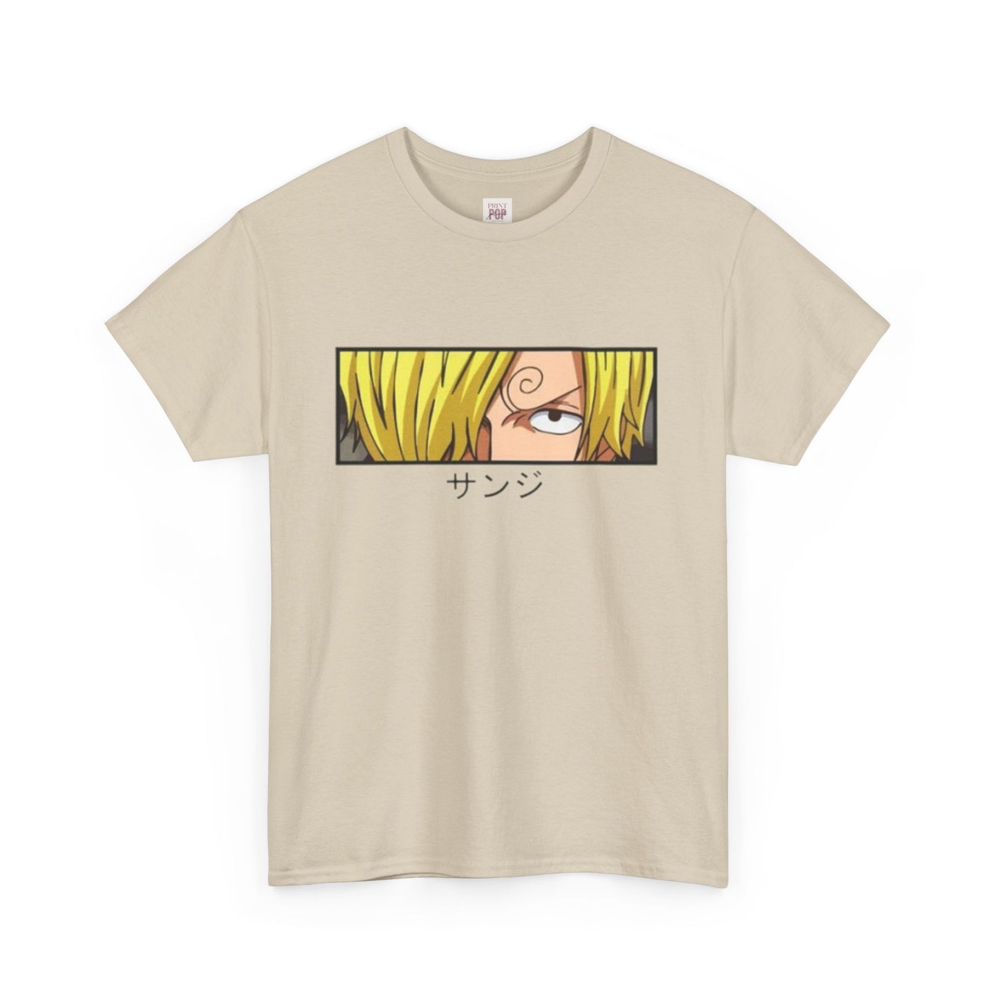 One Piece Sanji Unisex Heavy Cotton Tee - Vibrant and Stylish Design for Otaku Heads