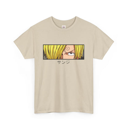 One Piece Sanji Unisex Heavy Cotton Tee - Vibrant and Stylish Design for Otaku Heads