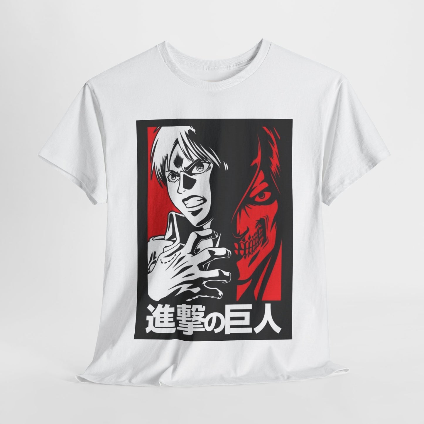 Attack On Titan Unisex Heavy Cotton Tee - Vibrant and Stylish Design for Otaku Heads