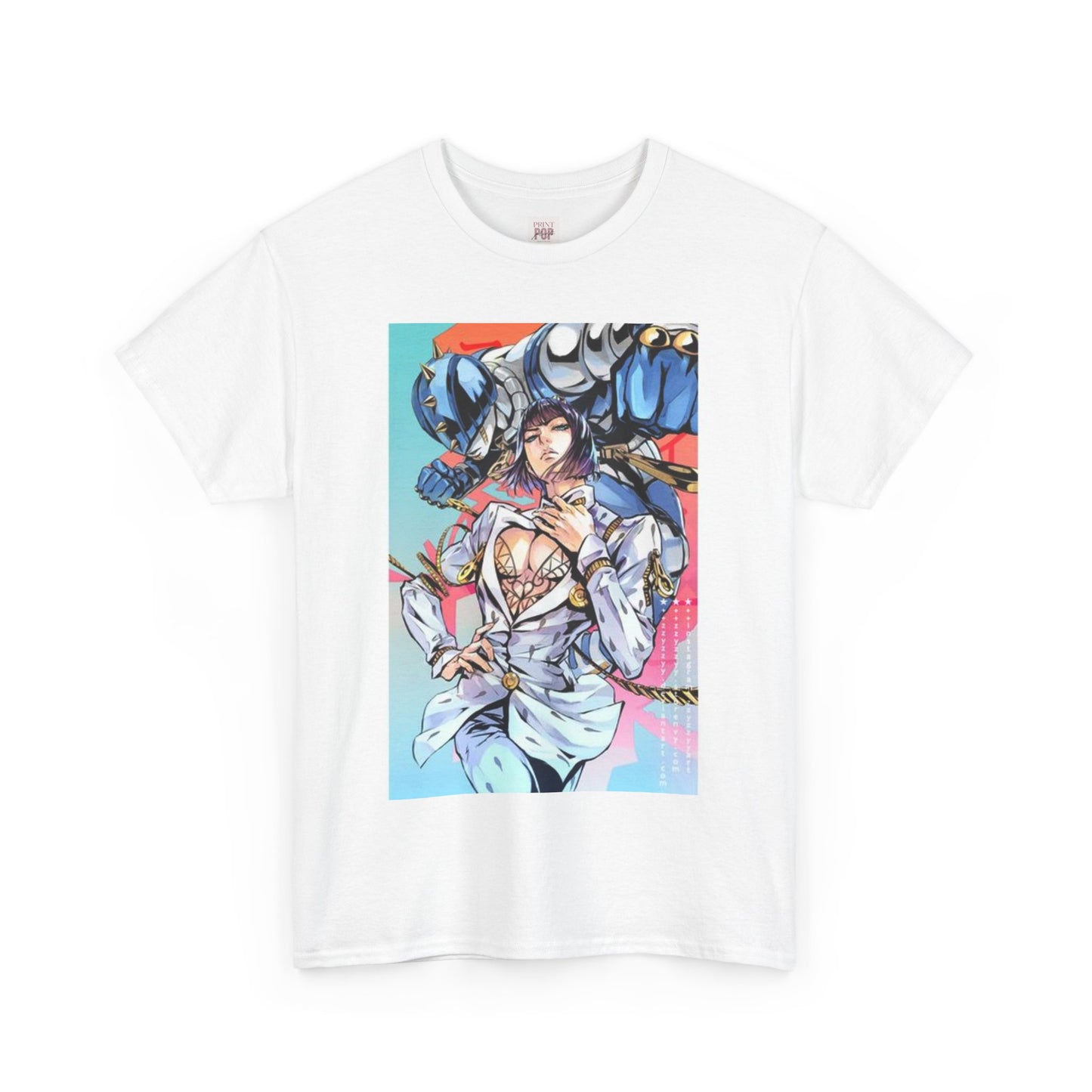 Jojo's Bizarre Adventure Bruno Bucciarati  Unisex Heavy Cotton Tee - Vibrant and Stylish Design for Otaku Heads