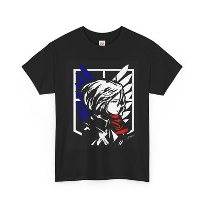 Attack On Titan Mikasa Ackerman Unisex Heavy Cotton Tee - Vibrant and Stylish Design for Otaku Heads