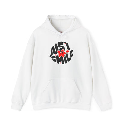 Just Smile Unisex Heavy Blend Premium Quality Hoodie| Feel-Good Casual Wear