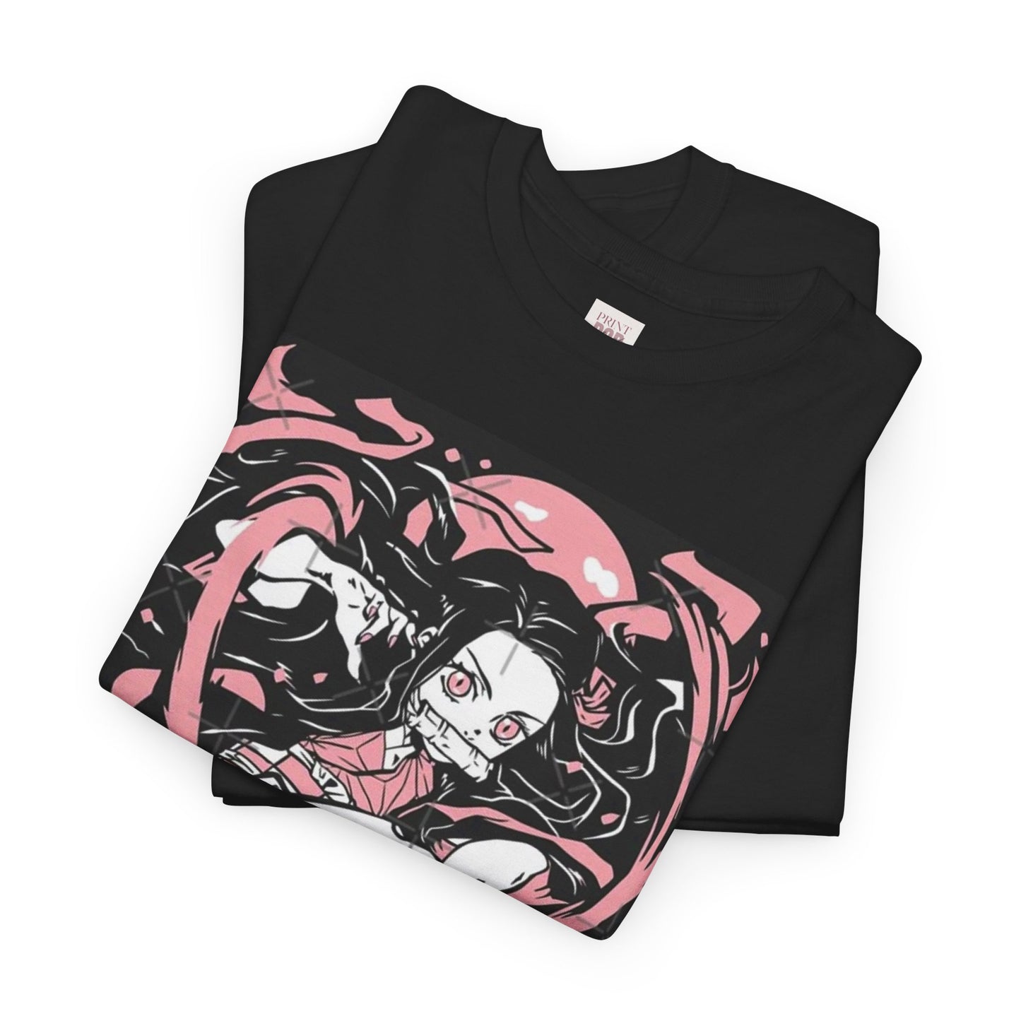 Demon Slayer Nezuko Kamado Unisex Heavy Cotton Tee - Vibrant and Stylish Design for Otaku Heads