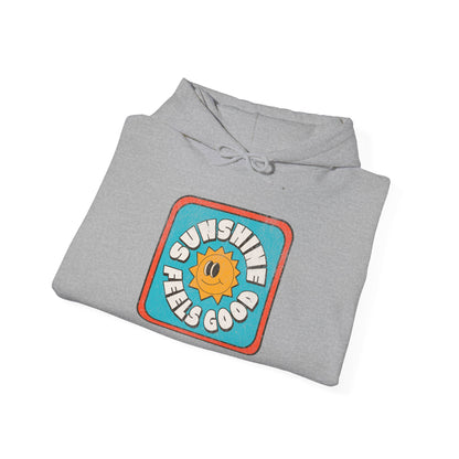 Sunshine Feels Good Unisex Heavy Blend Hoodie for Cozy Days - Stylish and Premium