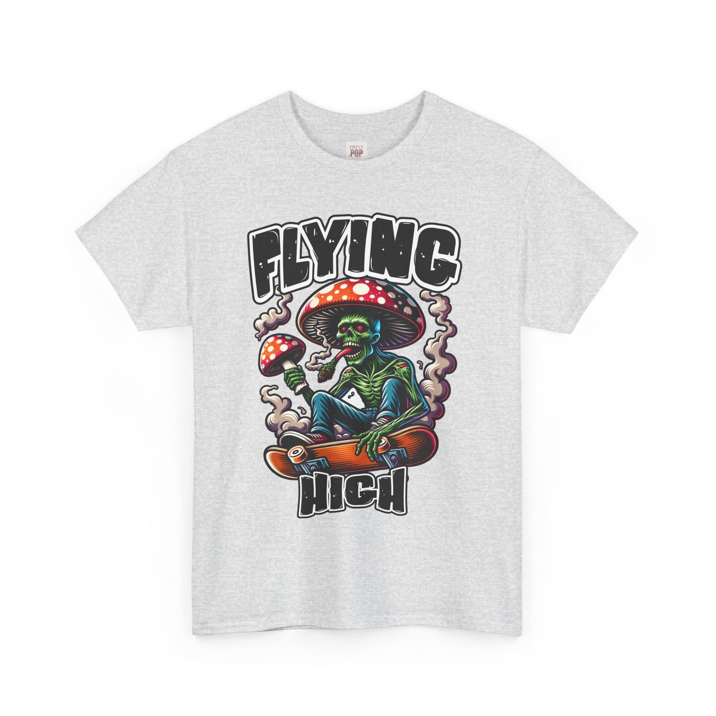 Flying High Unisex Heavy Cotton Tee - Fun Graphic Tee for Casual Style