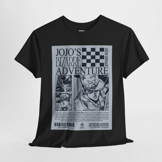 Jojo's Bizarre Adventure Unisex Heavy Cotton Tee - Vibrant and Stylish Design for Otaku Heads