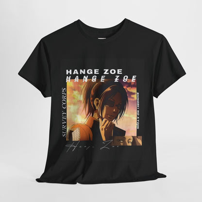 Attack On Titan Hange Zoë Unisex Heavy Cotton Tee - Vibrant and Stylish Design for Otaku Heads