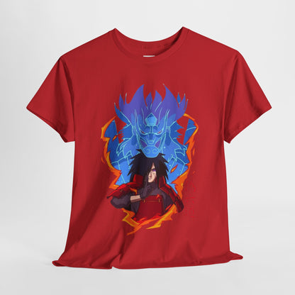 Naruto Shippuden Uchiha Madara Unisex Heavy Cotton Tee - Vibrant and Stylish Design for Otaku Heads